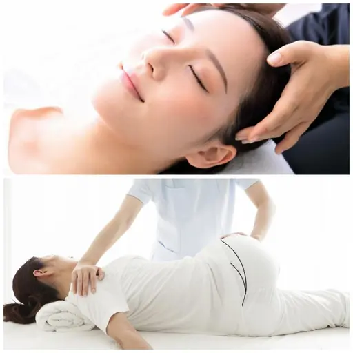 顔に触れない小顔矯正+内臓骨盤矯正