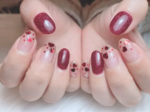 【1・2月限定】バレンタインネイル🍫🤍(オフ込み)
