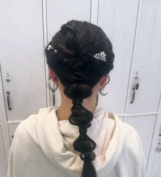 結婚式の参列、お呼ばれヘアセット.⋆𝜗𝜚