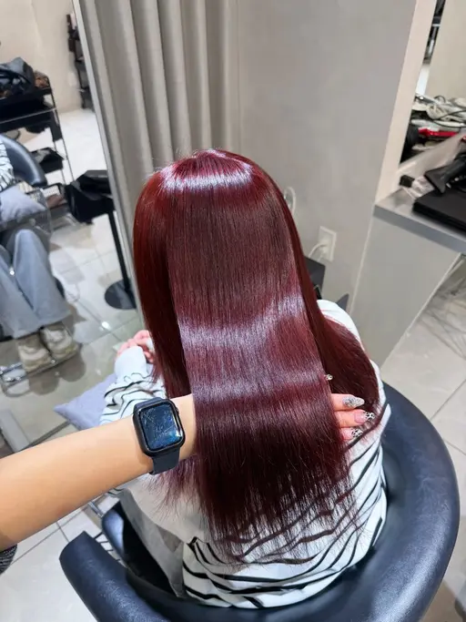 【赤髪したい方限定♥️】ワンカラー + 高保湿2steptreatment⟡.·