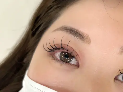 LEDエクステ+フラットラッシュ100本