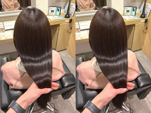 【🌟当日限定‼️】👒ブリーチなしカラー&髪質改善トリートメント🫧