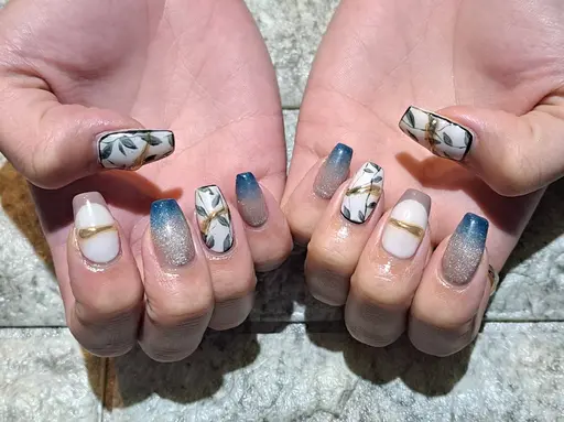 【ジェル】【オフあり🌸他店オフ＋1000円】やり放題 ︎🌟持ち込み可※ご来店3回目までご利用可️⭕️(1年以内）