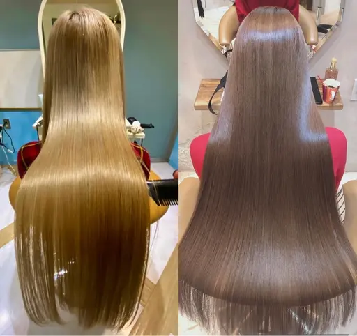 【⚠️本日限定⚠️】✨ブリーチ毛OK✨酸性ストレート+カット+カラー+TOKIOトリートメント⭐️