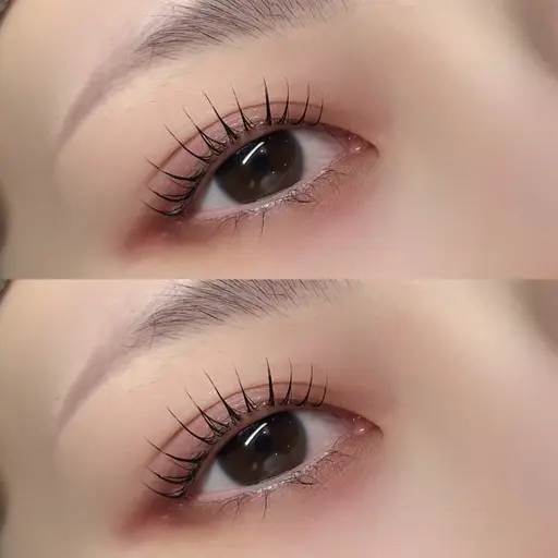 パリジェンヌラッシュリフト。練習生による練習メニューです。ご事情を理解していただき、ノークレームでお願い致します。