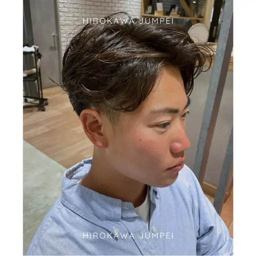 自分でも毎日セットしやすいスタイルへ。メンズカット