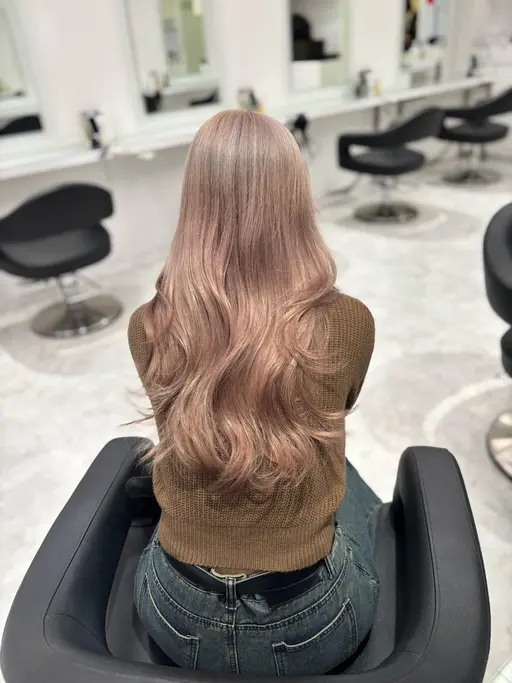 【🌤新規様限定】やわミルクティー/清楚系ハイトーンブリーチ+カラー+ラクトン配合トリートメント+ヘアセット