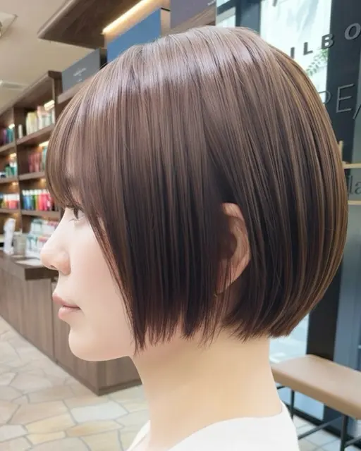 【ショート特化サロン✨】骨格似合わせカット＋Aujua #くびれショートボブ #レイヤーショート#丸みショート#韓国前髪