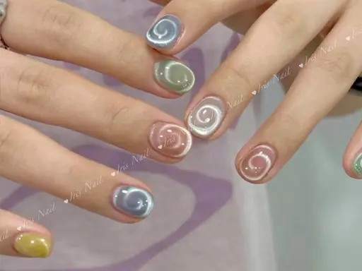 🌀SNS流行の渦巻🌀マグネットデザイン(3色まで)💕