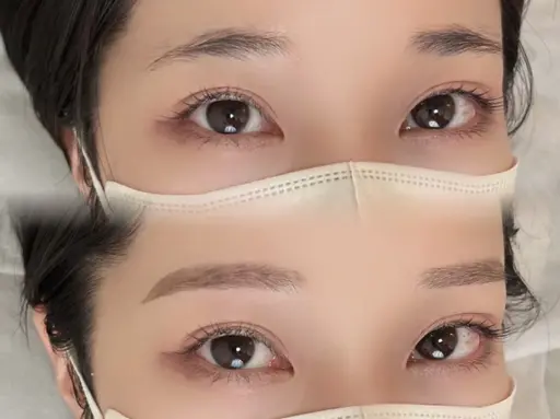 【眉毛】眉毛ブロウリフト+アイブロウWAX+間引き(毛量調整)