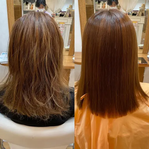 縮毛矯正&髪質改善Paraトリートメント