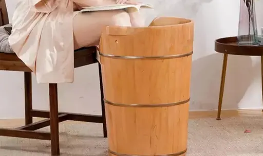 【秋・冬限定】冷え・むくみ改善◎本格漢方桶蒸し15分+足裏マッサージ45分