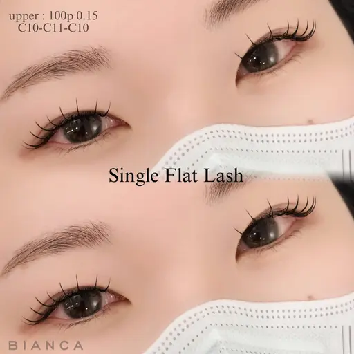 【2月限定】🤍ナチュラル派に🤍シングルラッシュ100本《オフなし》➕保湿トリートメント/ クリアコーティング💎