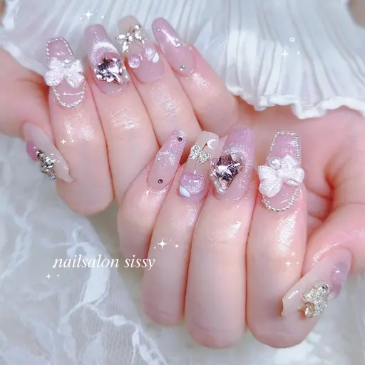 ❄️🎀minino限定🎄💞オフなしチップ長さだし 10本アートし放題