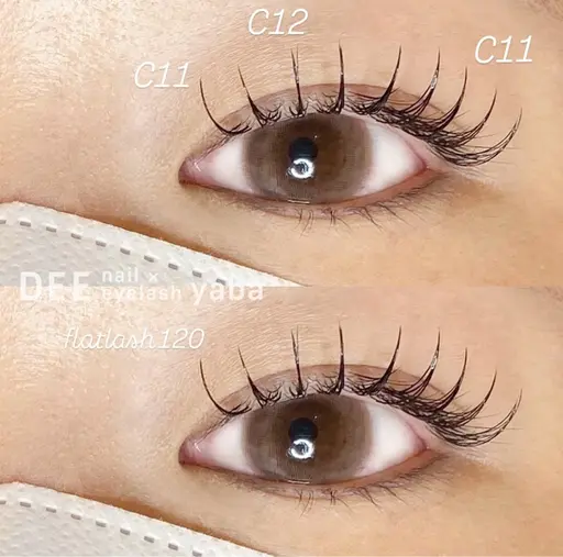 フラットラッシュ【ブラックのみ】上100〜120本 150分