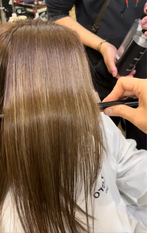 【ミニモ限定✨】つるりんちょ髪質改善ストレート※肩下+2,200円、胸下+3,300円