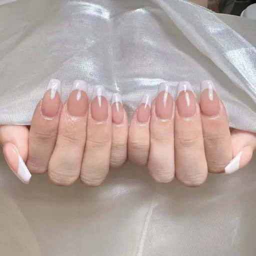 Jr.チップ+ジェル長さ出し【カラーフレンチ/カラーグラ/ミラーグラ】