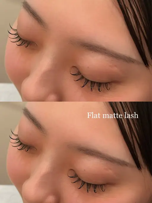 【技術向上モデル✩.*˚】🩵フラットラッシュ100本🩵➕コーティング付き☘オフなし