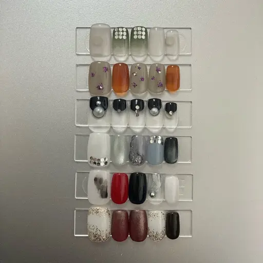 【オフなし/DESIGN A】両手こだわりデザインネイル🎗️※サンプルからお選びいただきます