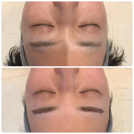 似合わせ眉デザイン（アイブロウマッピング）＋眉Wax＋眉ティント（消えない眉メイク）仕上げ💓