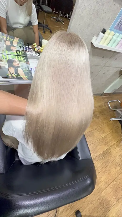 💎人気NO.1💎ケアブリーチ＋ダブルカラー＋髪質改善ライトTR✨️