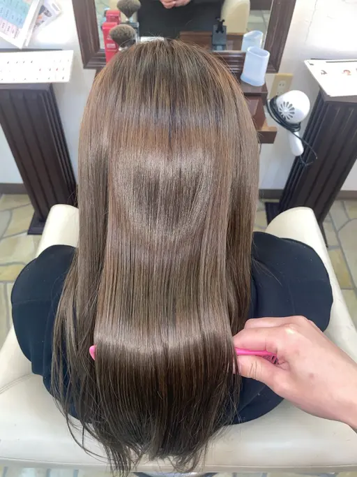 【艶髪🫧】似合わせカット➕トステアストレート➕Aujuaトリートメント