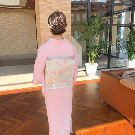 訪問着着付(太鼓帯)✨✨✨ 着崩れしないのにとっても楽とご好評いただいております♪