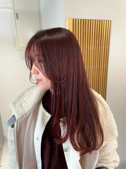 【前髪カット付き💇🏻♀️】前髪カット + ケアカラー + 超音波クイックトリートメント【髪質改善】