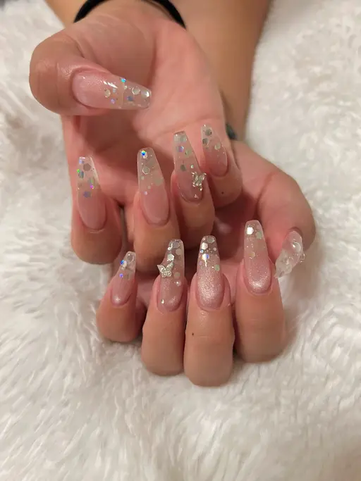 長さ出し込みハンドネイル