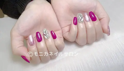 ワンカラー+2パーツ/埋め尽くし（ジェルオフ+500）