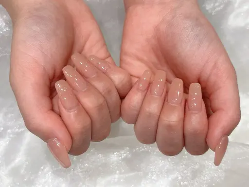 【オフ無し】限定モデル募集！チップ長さだし10本ワンカラーネイル8800円