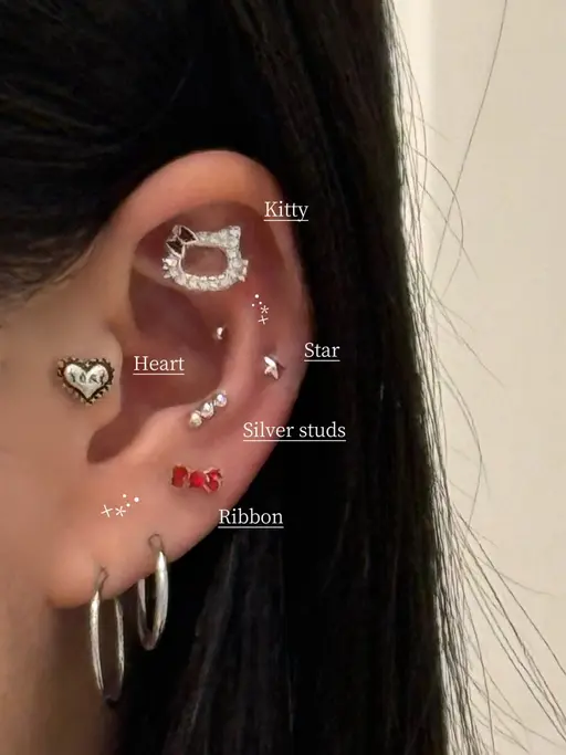 約90パーツの中から選び放題✨耳ツボジュエリー💎✨【12粒（片耳6粒）】