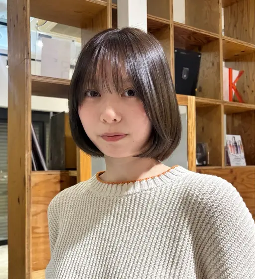 前髪カット➕ワンカラー➕KEARASTASE 1stepトリートメント🎀໒꒱