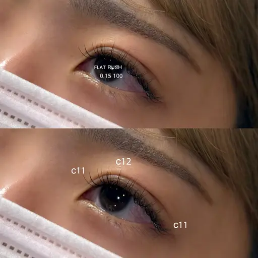 【🧁1日先着3名様限定🧁】フラットラッシュ100本（シングルのみオフ込/コーティング付）