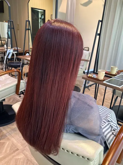 ブリーチなしワンカラー+オージュアケア