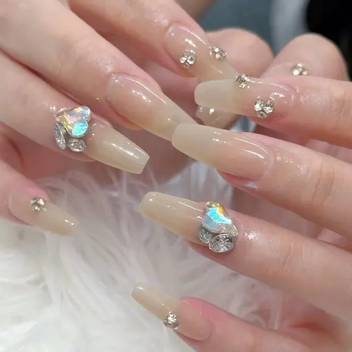 ご新規様限定❣️❣️《オフなし》チップ長さだし10本💎ワンカラーorラメグラ💎