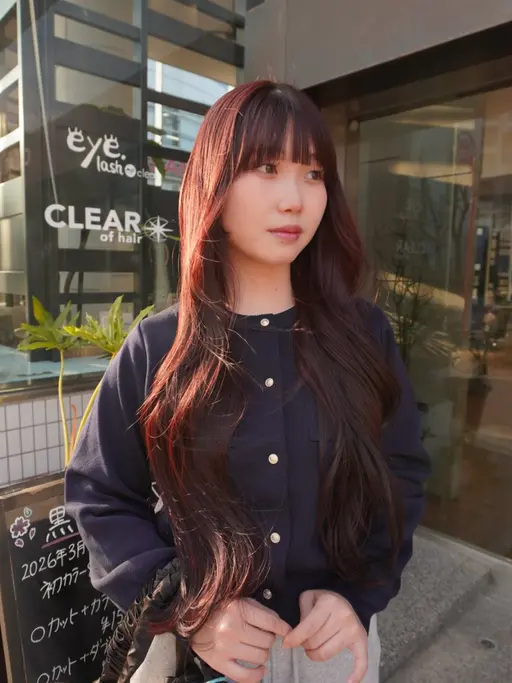 【黒髪卒業式！今年卒業の高校三年生限定】cut+ブリーチ無しWcolor