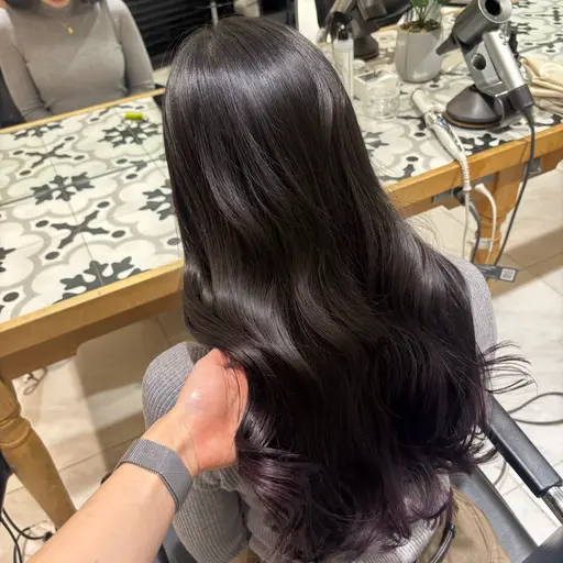 髪質改善カラー➕ロングカットモデル🌿ダブルカラー.脱染も🉑学割でさらに割引🌟詳細必読