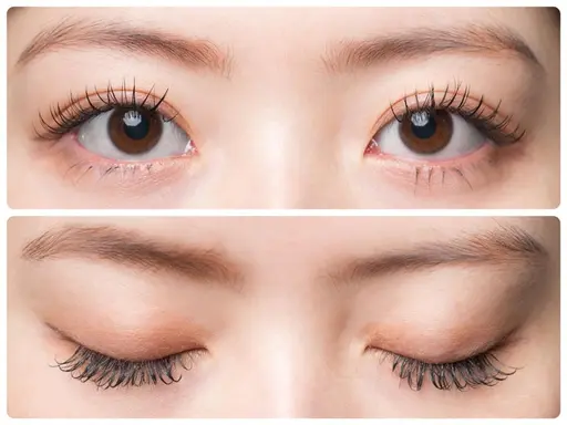 《新規オフ無料》濃さ×低負担×持続力！美容液込🌟最先端技術ボリュームラッシュ(マツエク)（60束）9000 →8000