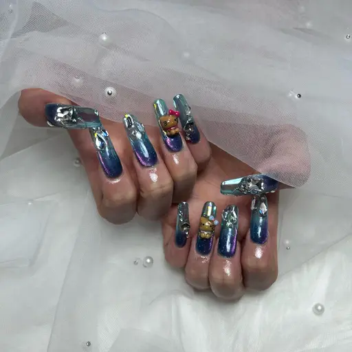 【チップ長さだし】10本アート・パーツ放題150分(事前に写真を!)