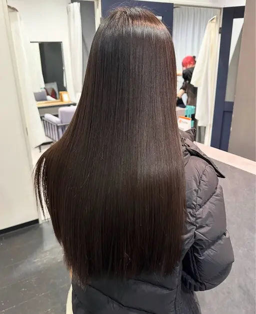 【直前予約OK】【平日19時​〜​、土日祝18時​〜​】今までなかった！朝ラク南式酸性ストレートパーマ✨️《頭皮マッサージ付き》