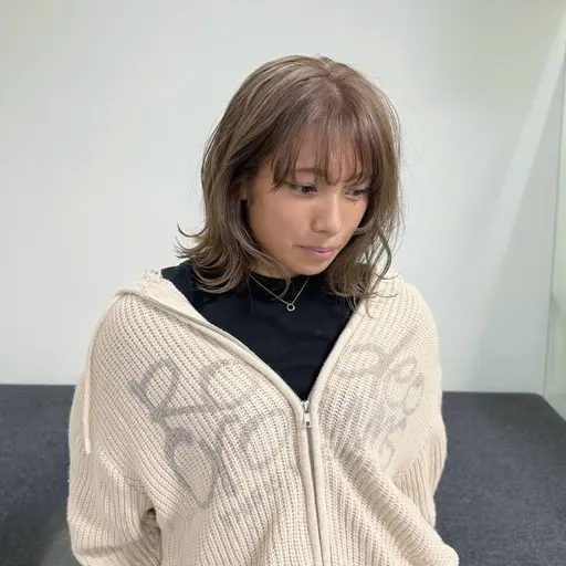 Wカラー(ブリーチあり）🌺🩵