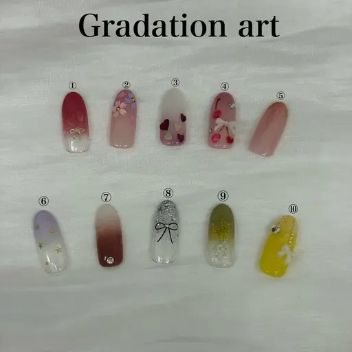 2.【オフ有】グラデーション+写真アート2本付 0円