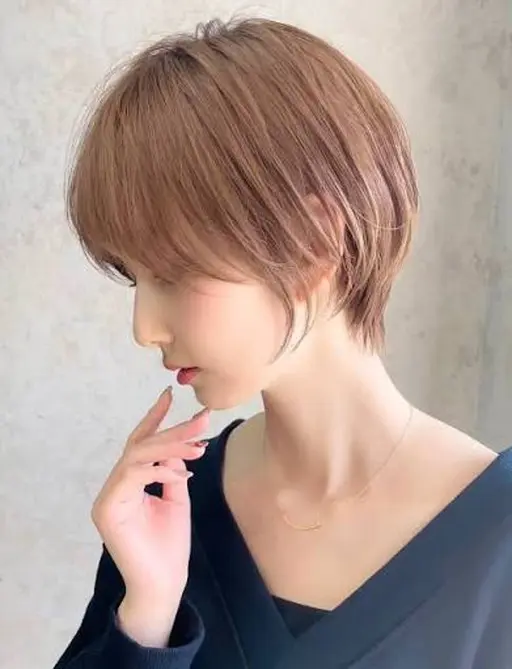 ❤️🔥レディースカット(ショート、ボブ限定)+ブリーチなし透明感ワンカラー+コーティングトリートメント