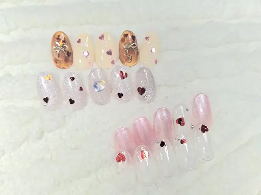 平日限定【オフ無し】ハートネイル