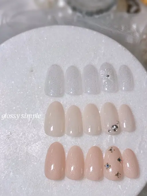 【うる艶美爪🥺🫧】サンプルから選ぶ‼︎ちゅるん系💞シンプルネイル