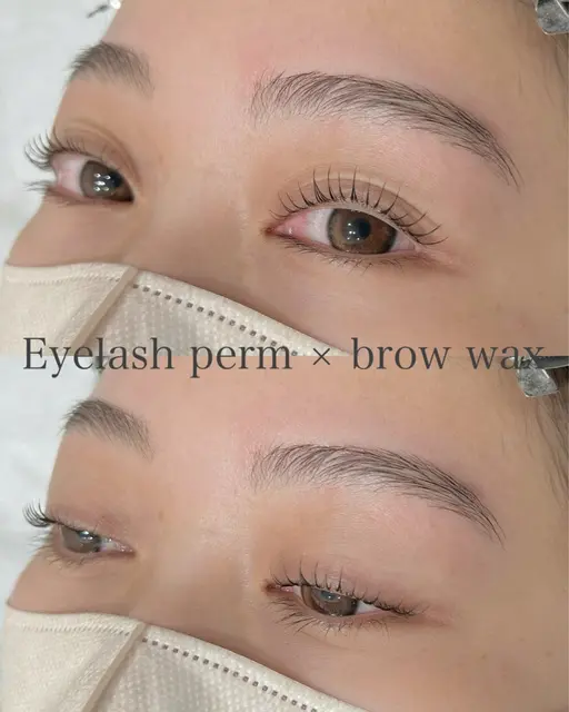 🩶まつ毛パーマ×美眉スタイリング🩶束間コーティング付き(1:30)