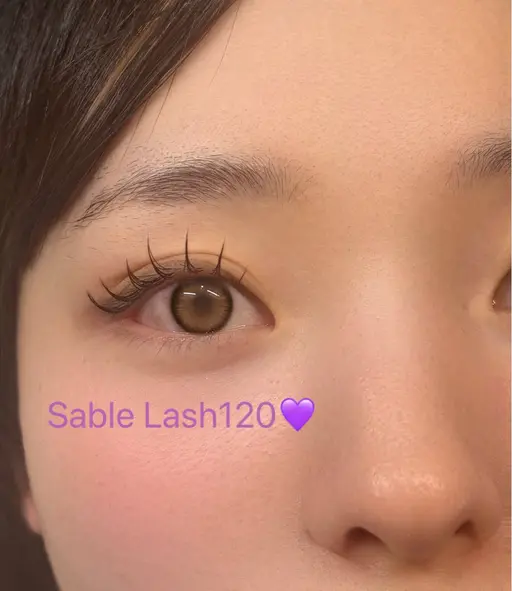 マツエクセーブル💙120本🤍束感コーティング