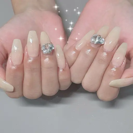 【✨❄️12、1月限定⛄️💙】長さ出し10本＋ワンカラー/カラグラ/ラメグラ（オフ込み）