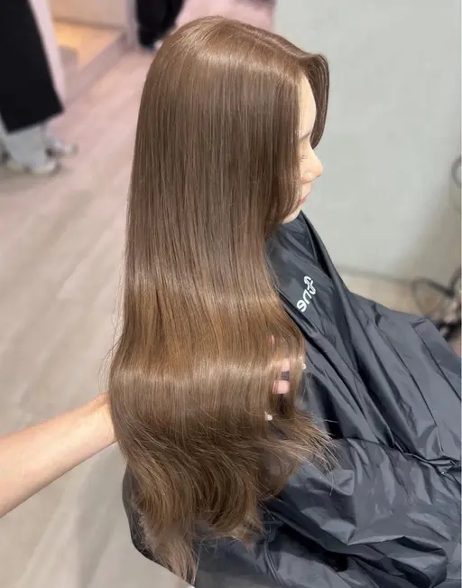 【ダブルカラー🤎】ケアブリーチ1回+オンカラー（ベージュ系）